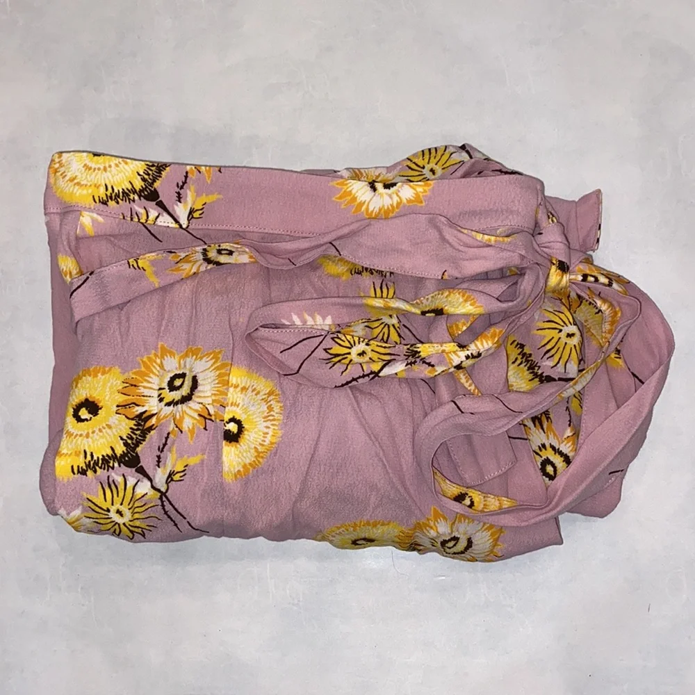 NWT Madewell Wisteria Dove Dutch Dandelions‎ Wrap Skirt
